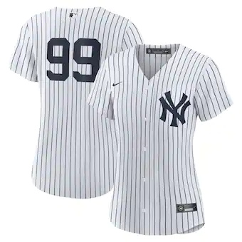 womens nike aaron judge white new york yankees home replica